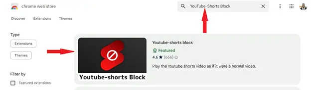 YouTube-Shorts Block